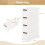 Casart Narrow Storage Cabinet For Small Space 4-Drawer Rolling Organizer Unit 2