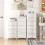 Casart Rolling Storage Cabinet Vertical Storage Unit with 5 Drawers 8