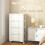 Casart Rolling Storage Cabinet Vertical Storage Unit with 5 Drawers 6