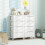 Casart Rolling Storage Cabinet Vertical Storage Unit with 5 Drawers 3