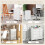 Casart Rolling Storage Cabinet Vertical Storage Unit with 5 Drawers 7