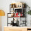 Casart 3-Tier Microwave Stand Kitchen Countertop Organizer-Coffee 5