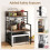 Casart 3-Tier Microwave Stand Kitchen Countertop Organizer-Coffee 2