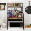 Casart 3-Tier Microwave Stand Kitchen Countertop Organizer-Coffee 4