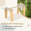 Casart Rectangle Coffee Table Modern Tempered Glass Top Accent Table Sofa Center Table 7