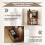Casart Bookcase with Drawer Freestanding Bookshelf w/ 3-Tier Open Shelf Rustic Brown 4