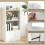 Casart Bookcase with Drawer Freestanding Bookshelf w/ 3-Tier Open Shelf White 5