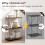 Casart 3-Tier Multipurpose Display Rack Industrial Storage Shelving Unit 7