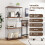 Casart 4-Tier Multipurpose Display Rack Industrial Storage Shelving Unit 4