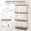 Casart 4-Tier Multipurpose Display Rack Industrial Storage Shelving Unit 5