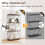Casart 4-Tier Multipurpose Display Rack Industrial Storage Shelving Unit 6