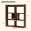 Casart 7 Cubes Open-back Bookshelf Home Storage Display Shelf Walnut 2