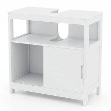 Under Sink Vanity Cabinet Bathroom Sink Cupboard w/U-shaped Cut-out Design