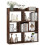 Casart 7 Cubes Open-back Bookshelf Home Storage Display Shelf Walnut 1