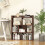 Casart 7 Cubes Open-back Bookshelf Storage Display Shelf Wooden Bookcase Walnut 6