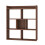 Casart 7 Cubes Open-back Bookshelf Storage Display Shelf Wooden Bookcase Walnut 10