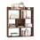 Casart 7 Cubes Open-back Bookshelf Storage Display Shelf Wooden Bookcase Walnut 1