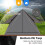 Casart 2-3 People Instant Pop-up Camping Tent One-Way Hiking Backpack 8