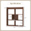 Casart 7 Cubes Open-back Bookshelf Storage Display Shelf Wooden Bookcase Walnut 8