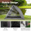 Casart 2-3 People Instant Pop-up Camping Tent One-Way Hiking Backpack 7