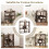 Casart 7 Cubes Open-back Bookshelf Storage Display Shelf Wooden Bookcase Walnut 7