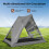 Casart 2-3 People Instant Pop-up Camping Tent One-Way Hiking Backpack 5