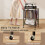 Casart Record Player Stand Turntable Stand Vinyl Storage Cabinet Grey 5