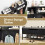 Casart 170cm Tall Hall Tree 4-in-1 Coat Rack Freestanding Entryway Bench 6