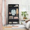 Casart 170cm Tall Hall Tree 4-in-1 Coat Rack Freestanding Entryway Bench 9