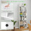 Casart 5-tier Bookshelf Bookcase Home Organizer Display Shelf 5