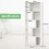 Casart 5-tier Bookshelf Bookcase Home Organizer Display Shelf 6