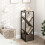 Casart Tree Bookshelf 4 Tier Floor Standing Storage Organizer with Drawer 8