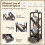 Casart Tree Bookshelf 4 Tier Floor Standing Storage Organizer with Drawer 6
