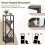 Casart Tree Bookshelf 4 Tier Floor Standing Storage Organizer with Drawer 2