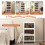 Casart 4 Pack Stackable Storage Cabinet Folding Home Organizer Lockable Wheels 44 Gal 10