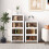 Casart 4 Pack Stackable Storage Cabinet Folding Home Organizer Lockable Wheels 44 Gal 5