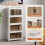 Casart 4 Pack Stackable Storage Cabinet Folding Home Organizer Lockable Wheels 44 Gal 6