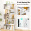 Casart 5-Tier Geometric Bookcase 157CM S-Shaped Bookshelf 5