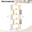 Casart 5-Tier Geometric Bookcase 157CM S-Shaped Bookshelf 2