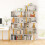 Casart 5-Tier Geometric Bookcase 157CM S-Shaped Bookshelf 9