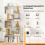 Casart 5-Tier Geometric Bookcase 157CM S-Shaped Bookshelf 6