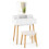 Casart Vanity Dressing Table and Chair Set Set w/Mirror and Lights-White 1