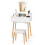 Casart Vanity Dressing Table and Chair Set Set w/Mirror and Lights-White 10