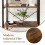 Casart 5-Tier Bookshelf Bookcase Display Rack with Metal Frame-Coffee 6
