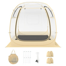 Sports Tent for 5-6 People Instant Pop up Tent Weatherproof Shelter