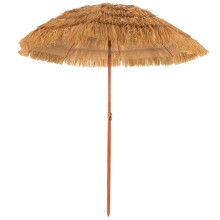 Beach Umbrella 180cm Thatch Tiki Umbrella with Adjustable Tilt-Natural