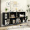 Casart Open Shelf Bookcase Mid Century Modern Minimalist Cube Bookshelf-Black 3