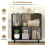 Casart Open Shelf Bookcase Mid Century Modern Minimalist Cube Bookshelf-Black 7