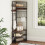 Casart Corner Hall Tree Hallway 5-Tier Coat Rack w/Shoe Storage Bench-Coffee 5