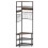 Casart Corner Hall Tree Hallway 5-Tier Coat Rack w/Shoe Storage Bench-Coffee 4